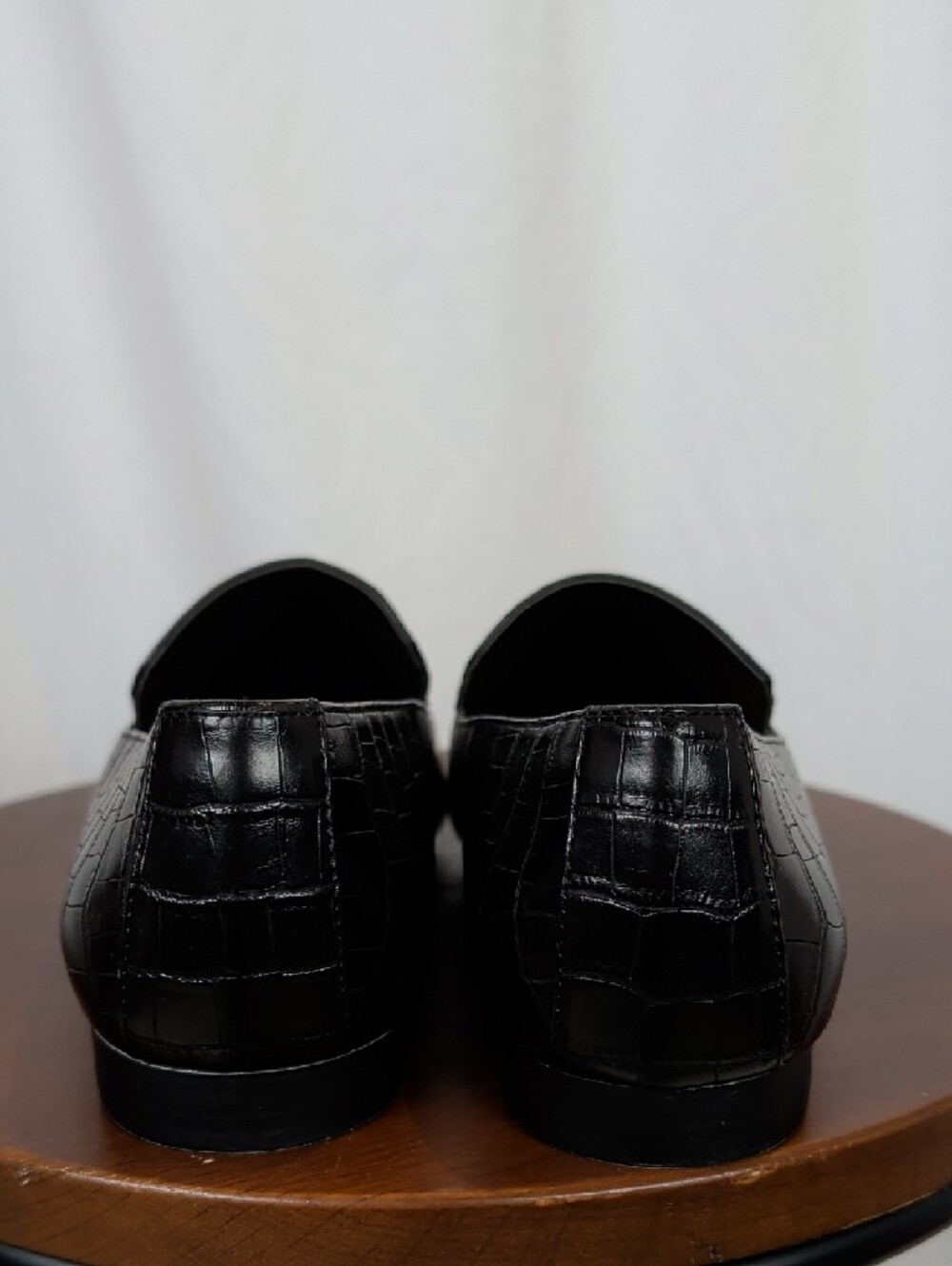 NWT Chic Black Croc-Embossed Pointy Toe Flats – Brand New size 9W - Picture 10 of 12